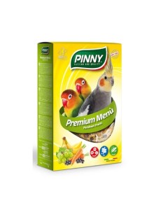 PM Мягкий витаминный корм для средних попугаев с фруктами 800 гр Pinny