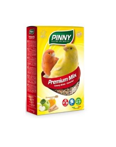 PM Полнорационный корм для канареек с фруктами бисквитом и витаминами 0 8 кг Pinny