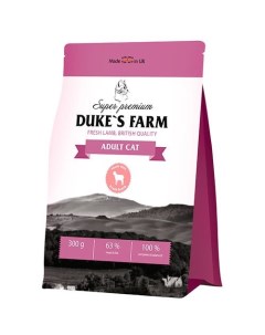 Корм для кошек ягненок сух 300г Duke's farm