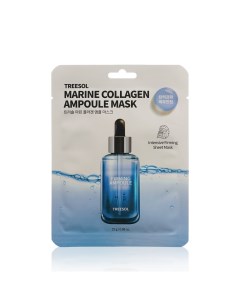 Маска для лица Marine Collagen Ampoule с морским коллагеном 25г Treesol