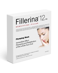 Тканевая маска для лица Plumping Mask 4 шт 12 HA Densifying Filler Fillerina