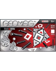 Конструктор магнитный Black White 104 дет Geomag