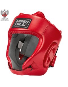 Боксерский шлем CHAMPION одобренный Федерацией Бокса России красный Green hill