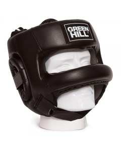 Боксерский шлем с бампером Castle черный Green hill