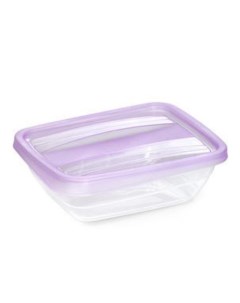 Контейнер пищевой пластик 0 5 л прямоугольный Fresco Лаванда 70050136 Violet