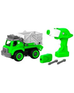 Конструктор самосвал с пультом ДУ зеленый BHX TOYS CJ 1365118 Shantou bhx toys co