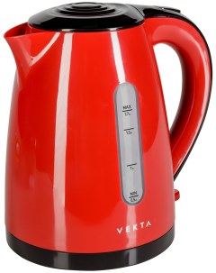 Чайник электрический MP 1704 Красный Черный Vekta