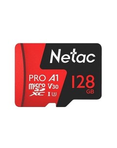 Карта памяти 128Gb P500 Extreme Pro MicroSDXC Class 10 A1 V30 NT02P500PRO 128G S Netac