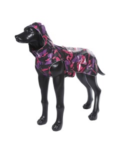 Дождевик для собак 42см Камуфляж Фиолетовый розовый Rukka