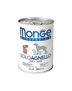 Влажный корм Паштет Монж Монопротеиновый для взрослых собак Ягнёнок цена за упаковку Monge