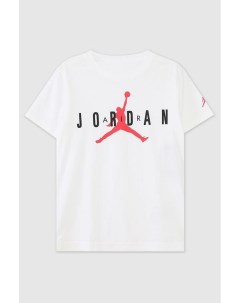 Хлопковая футболка с принтом Jordan