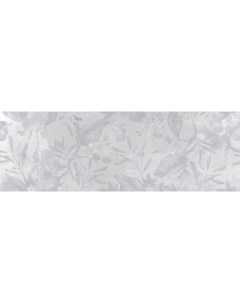 Настенная плитка Bosco Verticale Цветы Серый 25x75 Meissen