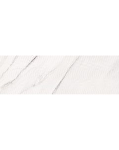 Настенная плитка Carrara Chic Рельеф Шеврон Белый 29x89 Meissen