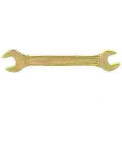 Ключ рожковый 10 х 11 мм желтый цинк Сибртех
