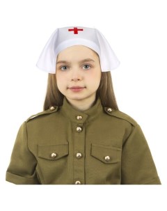 Карнавальная косынка медсестры цвет белый Страна карнавалия
