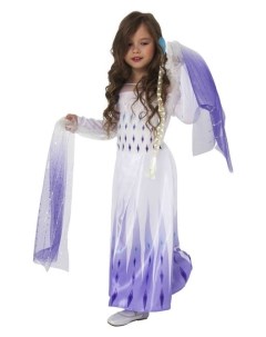 Карнавальный костюм Эльза 2 белое платье р 34 рост 134 см Batik
