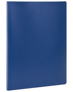 Папка с металлическим скоросшивателем синяя до 100 листов 0 5 мм 229224 Staff