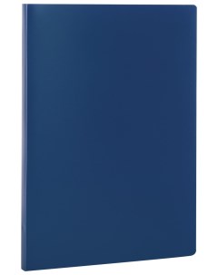 Папка с пластиковым скоросшивателем синяя до 100 листов 0 5 мм 229230 Staff
