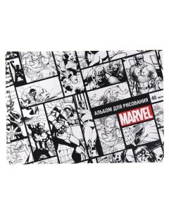Альбом для рисования на гребне А4 40 листов Marvel мстители Marvel comics