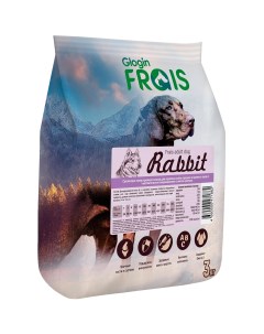 Корм для собак Adult Dog Rabbit для средних и крупных пород с кроликом 3 кг Frais