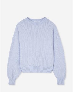 Голубой пуловер oversize с объемными рукавами для девочки Gloria jeans