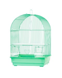Клетка для мелких птиц 35x28x46 см зеленая Petmax