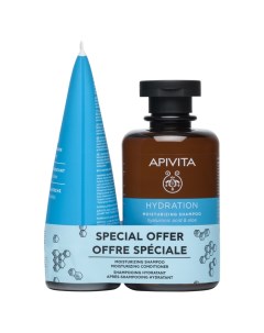 Набор для всех типов волос Увлажнение шампунь кондиционер Hair Apivita
