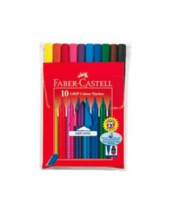 Фломастеры Grip 10 цветов Faber-castell
