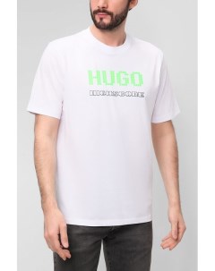 Хлопковая футболка Regular fit Hugo
