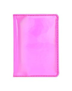 Обложка для паспорта голографическая розовая Lady pink