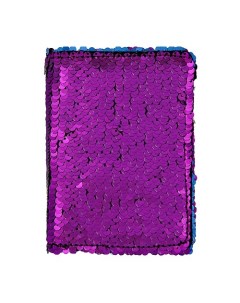 Обложка для паспорта в пайетках фиолетовая Lady pink