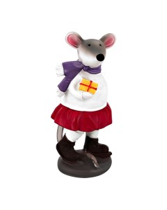 Фигурка декоративная Крыса девочка в белом свитере Arts