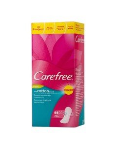 Прокладки ежедневные Cotton Fresh ароматизированные воздухопроницаемые 20 шт Carefree