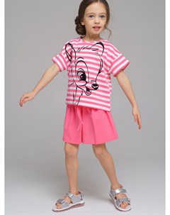 Комплект футболка шорты для девочки Disney Playtoday kids