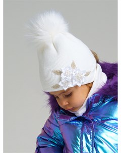 Комплект детский вязаный для девочки шапка снуд Playtoday newborn-baby