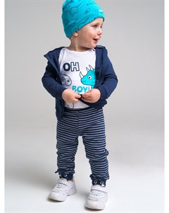 Комплект для мальчика боди толстовка штанишки Playtoday newborn-baby
