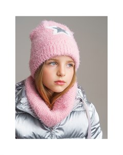 Комплект вязаный для девочки шапка шарф Playtoday tween