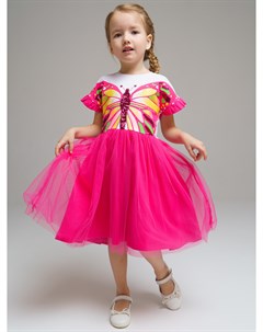 Платье трикотажное с юбкой из сетки Playtoday kids