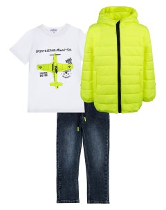 Комплект из 3х вещей для мальчика куртка джинсы футболка Playtoday kids