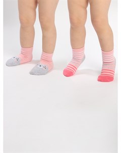 Носки детские для девочки 2 пары в комплекте Playtoday newborn-baby