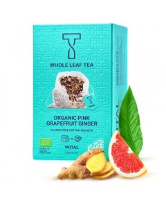Чай органический фруктовый Розовый Грейпфруктовый Имбирь 17 пакетиков Wital