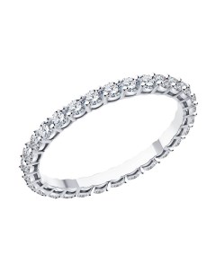 Кольцо из белого золота с бриллиантами Sokolov diamonds