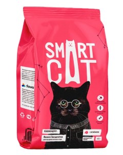 Сухой корм для кошек с ягненком 0 4 кг Smart cat