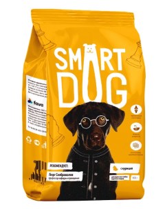 Сухой корм для собак для крупных пород с курицей 12 кг Smart dog