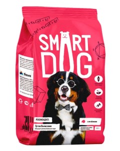 Сухой корм для собак для крупных пород с ягненком 12 кг Smart dog
