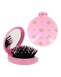 Расческа для волос с зеркалом с принтом короны Miss pinky