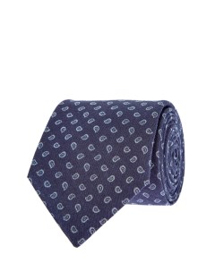 Хлопковый галстук с принтом в стиле пейсли Canali