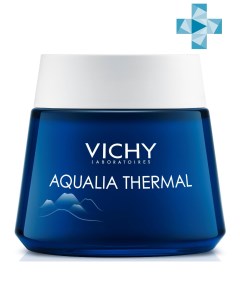Ночной гель маска для увлажнения чувствительной и усталой кожи лица Thermal Spa 75 мл Aqualia Therma Vichy