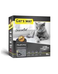 Наполнитель комкующийся Box Sodium Grey Cat Litter для кошачьего туалета без запаха супер впитывающи Cats way