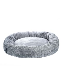 Лежак круглый для кошек и собак мелких и средних пород 70 см серый Rurri